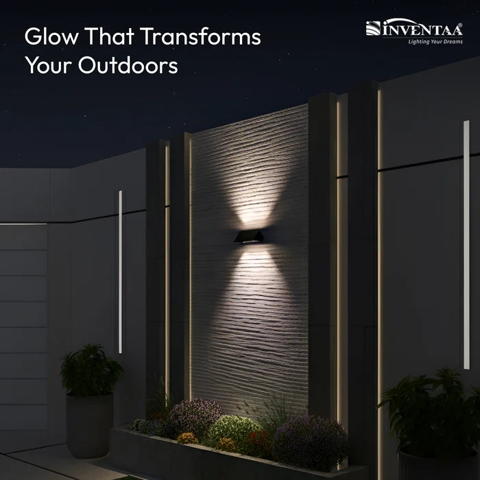 INVENTAA Figo Solar Wall Light – Smart Motion Sensor LED Solar Light for Outdoor Walls