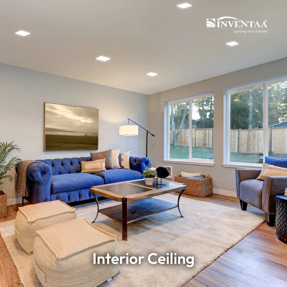 INVENTAA Eligo Square LED Panel Light – 8W/15W/22W/30W | Cool, Warm & Neutral