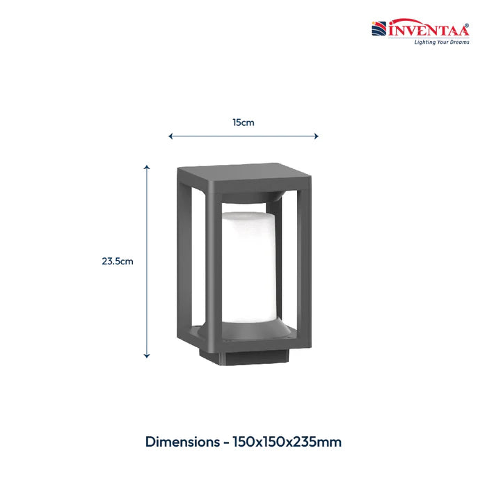 Inventaa Artoo 24W LED Gate Light — IP65 Weatherproof, UV-Resistant Outdoor Pillar Light