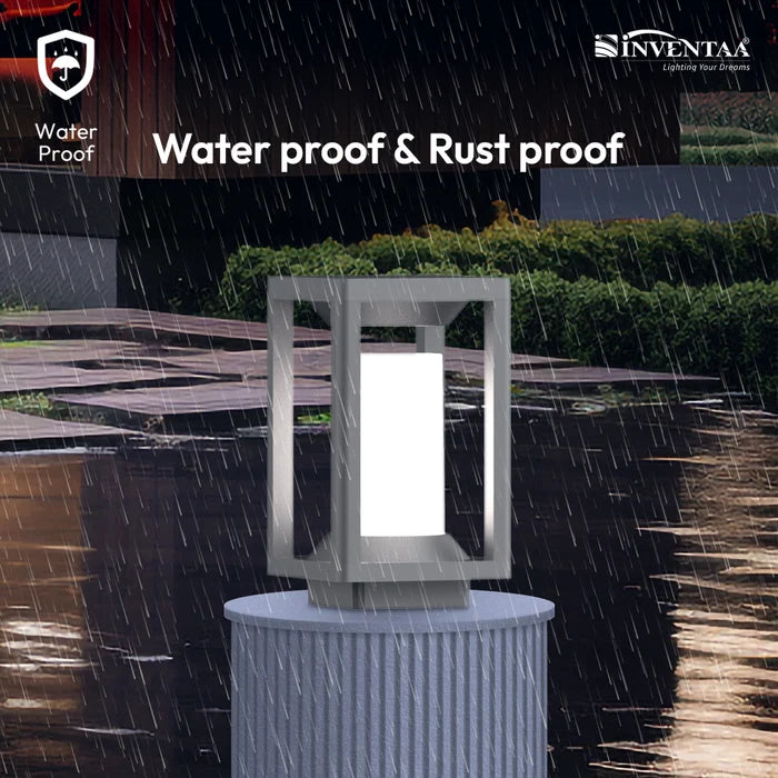 Inventaa Artoo 24W LED Gate Light — IP65 Weatherproof, UV-Resistant Outdoor Pillar Light