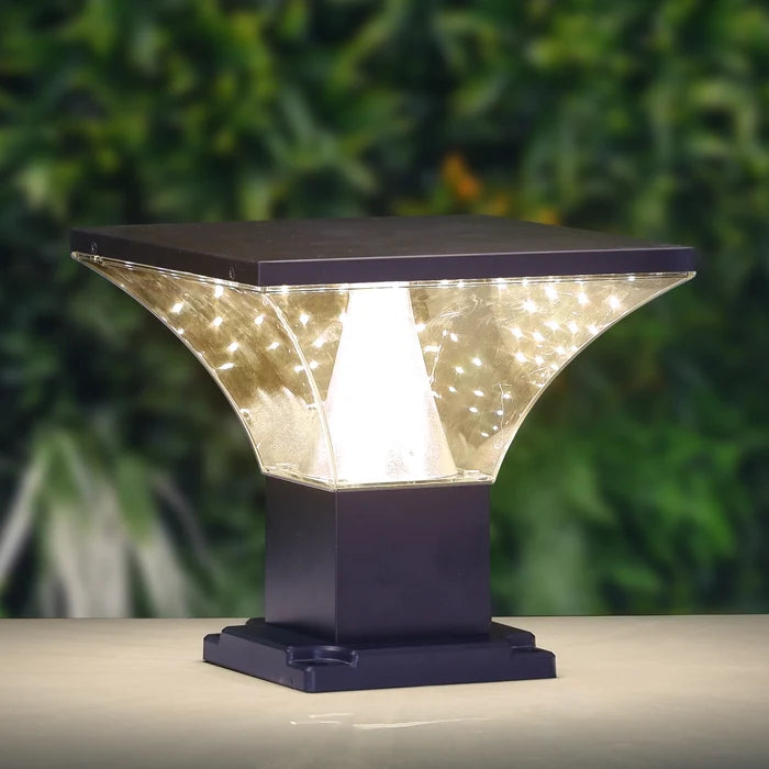 INVENTAA Bloom Solar Gate Light – LED Solar Outdoor Gate & Pillar Light
