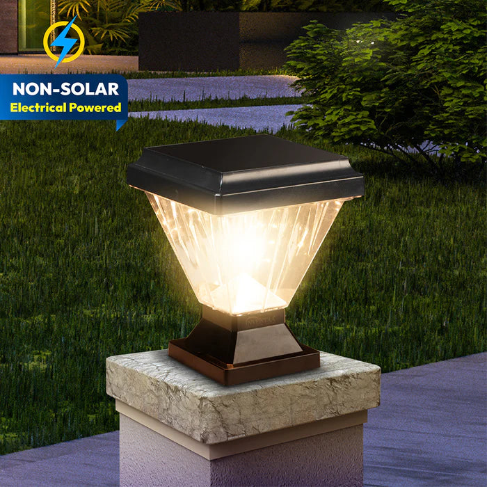 Inventaa Chiti LED Gate Pillar Light — Modern Outdoor Design, IP65 Weatherproof (Without Bulb)