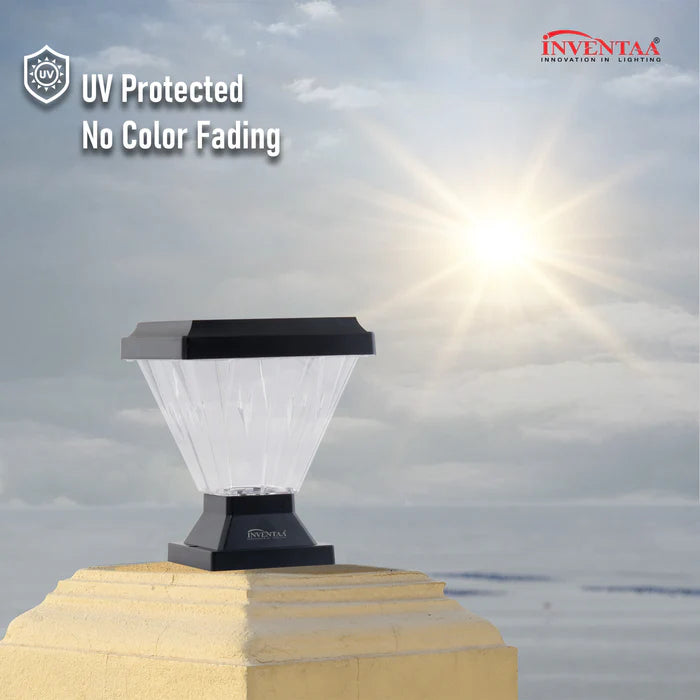 Inventaa Chiti LED Gate Pillar Light — Modern Outdoor Design, IP65 Weatherproof (Without Bulb)