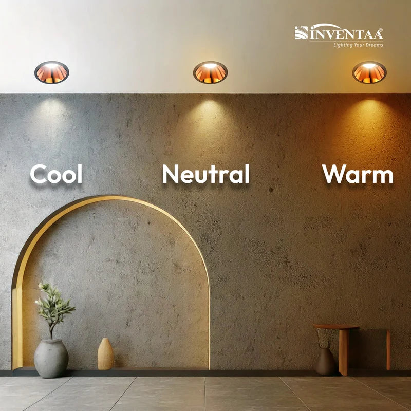 INVENTAA Oxana Reflector COB Downlight – 7W 12W 18W | Cool Warm Neutral
