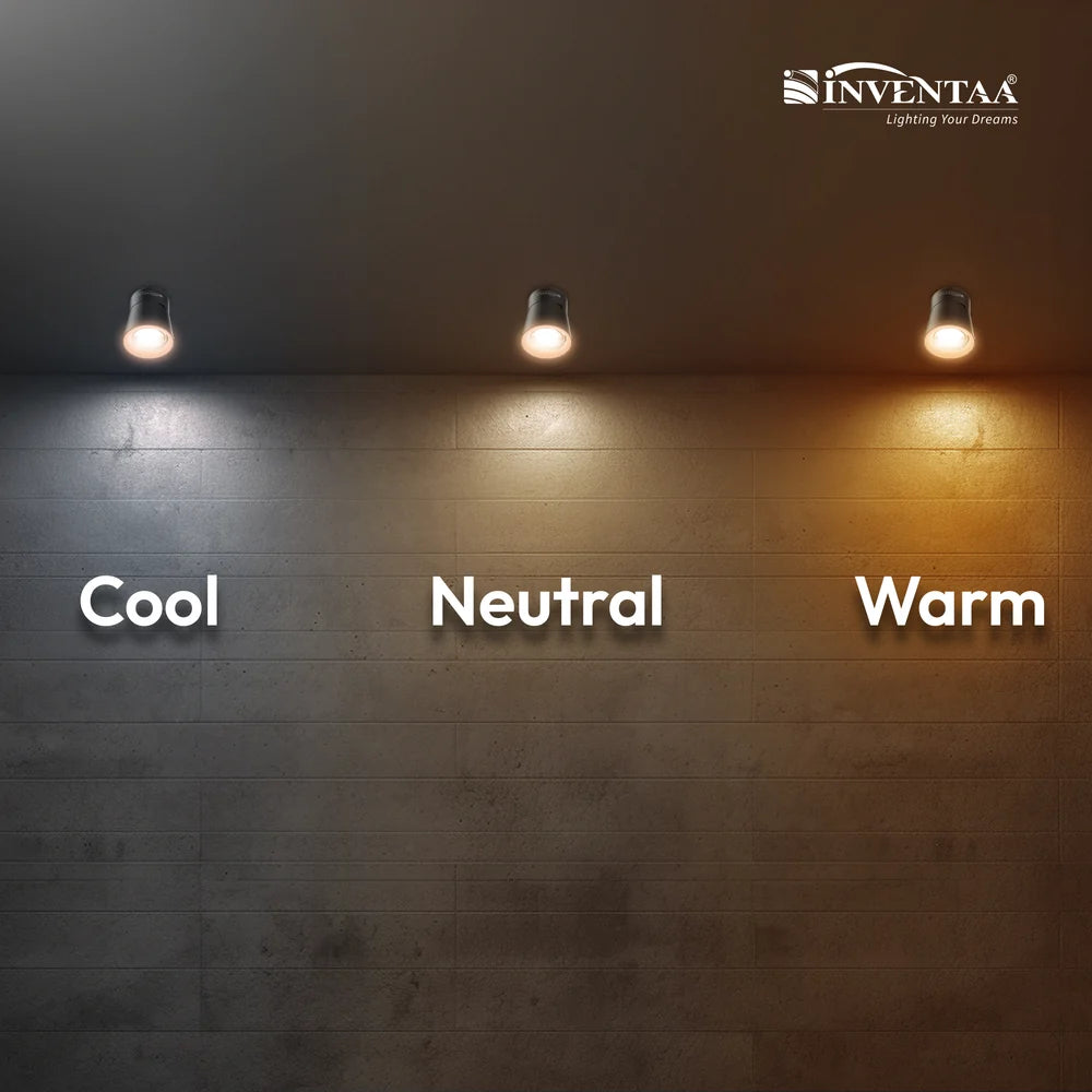 INVENTAA Oxana Revolve COB Surface LED Light – 7W & 12W | Cool, Warm, Neutral
