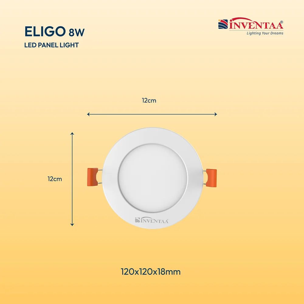 INVENTAA Eligo Round LED Panel Light Fixture-Indoor Lighting-dealsplant