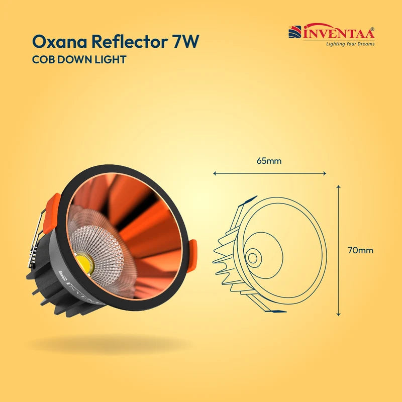 INVENTAA Oxana Reflector COB Downlight – 7W 12W 18W | Cool Warm Neutral