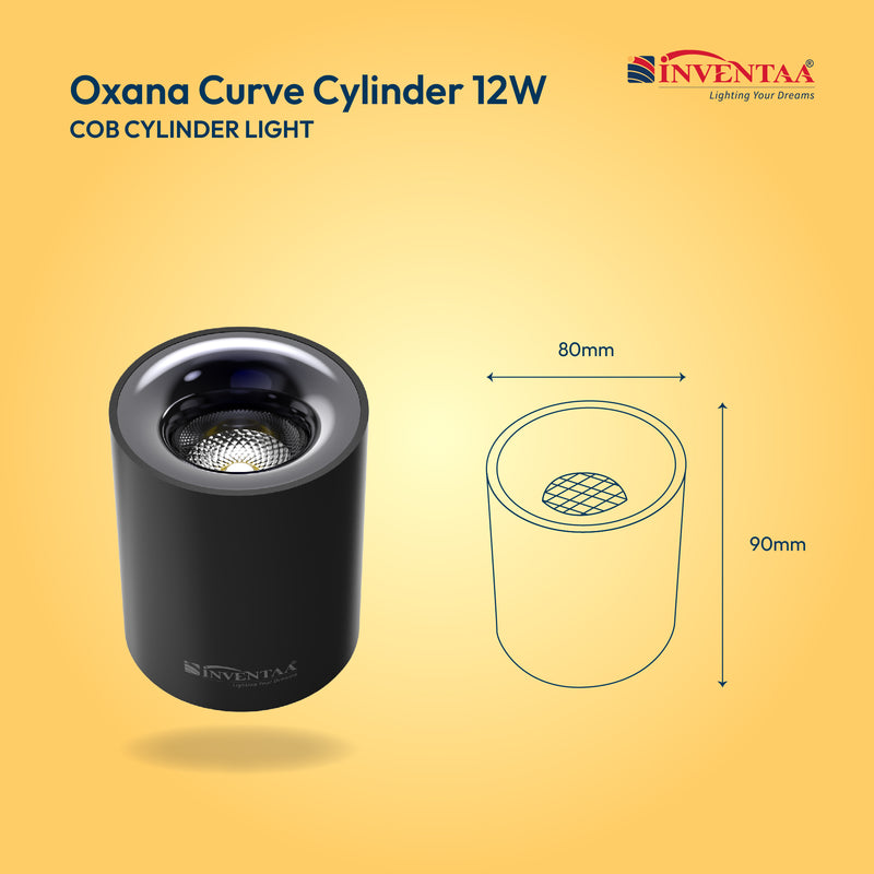 INVENTAA Curve COB Surface Light – 7W 12W 18W | Cool Warm