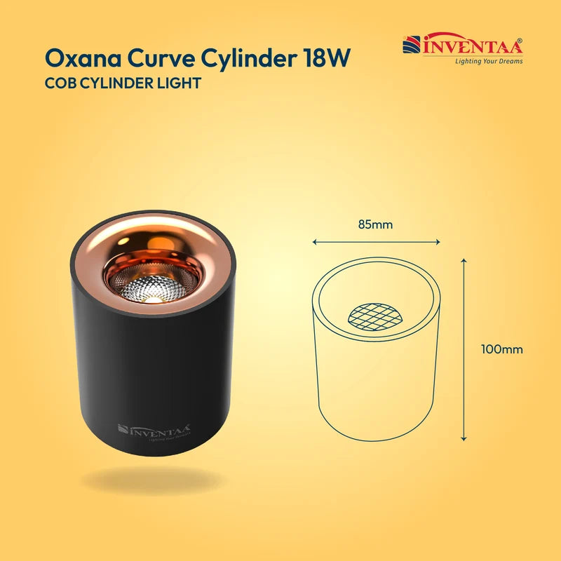 INVENTAA Curve COB Surface Light – 7W 12W 18W | Cool Warm