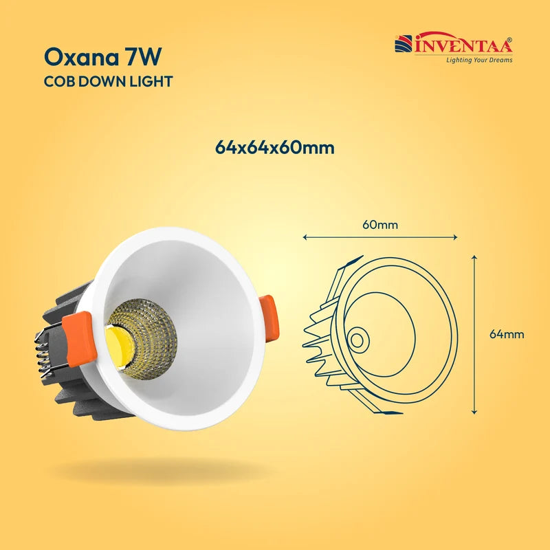 INVENTAA Oxana COB Downlight – 7W 12W 18W 30W | Cool Warm Neutral