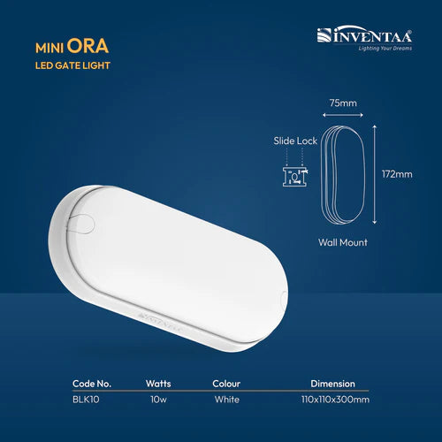 INVENTAA Ora Bulkhead LED Light for Gardens-Outdoor Lighting-dealsplant