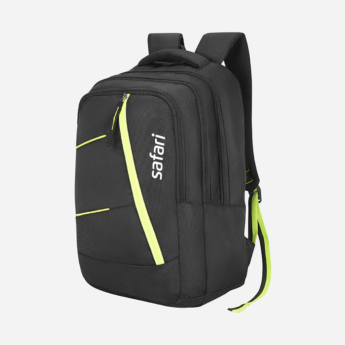 Safari Echo 37L Black School Backpack with Easy Access Pockets-dealsplant
