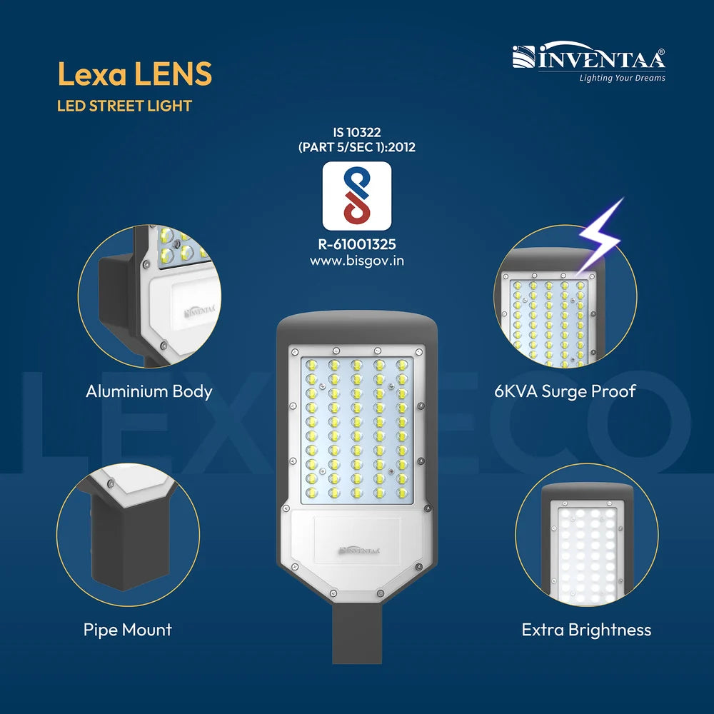 INVENTAA Lexa LED Pathway Street Light – 24W, 36W, 50W, 100W-Outdoor Lighting-dealsplant