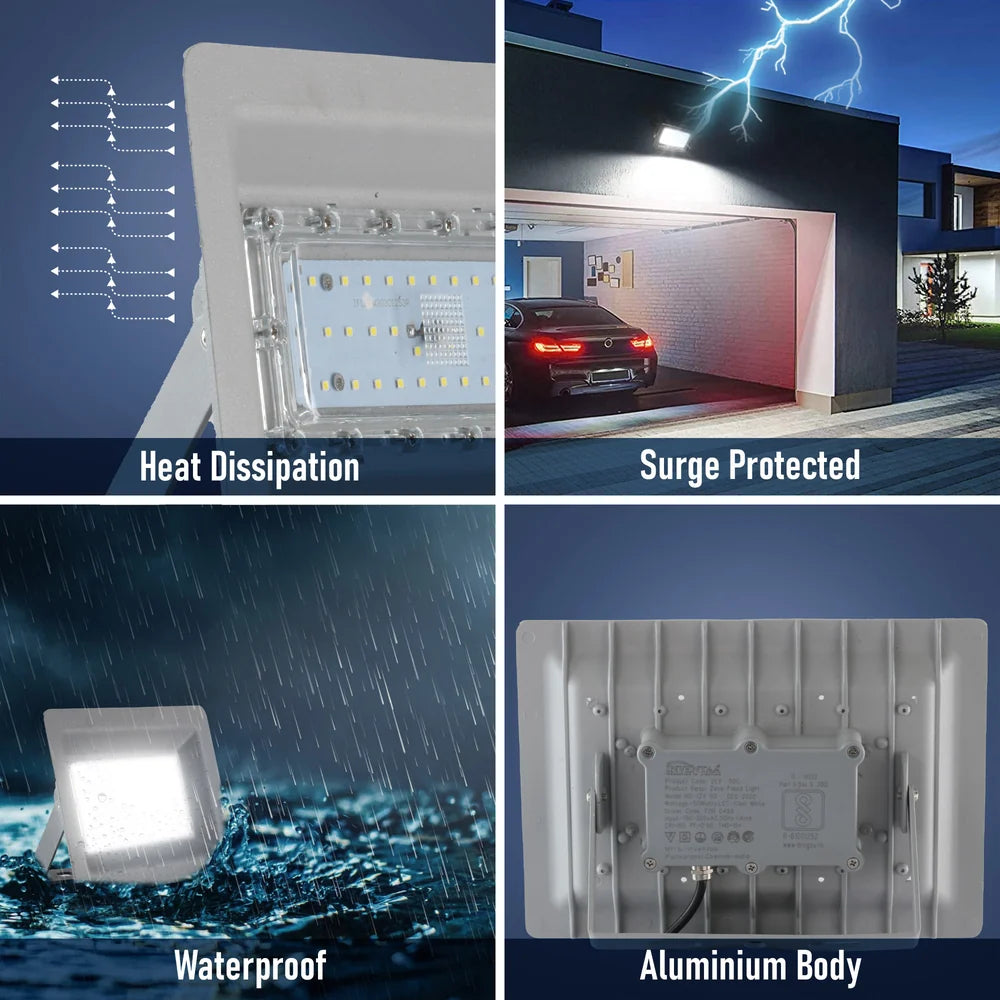 INVENTAA Zeva Eco LED Stadium Flood Light – 50W Cool & Warm White