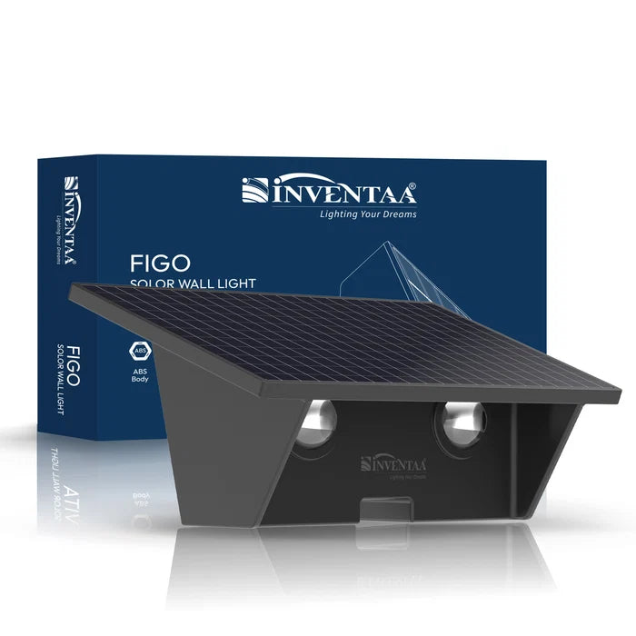 INVENTAA Figo Solar Wall Light – Smart Motion Sensor LED Solar Light for Outdoor Walls