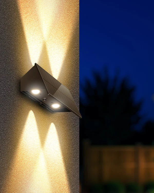INVENTAA Figo Solar Wall Light – Smart Motion Sensor LED Solar Light for Outdoor Walls