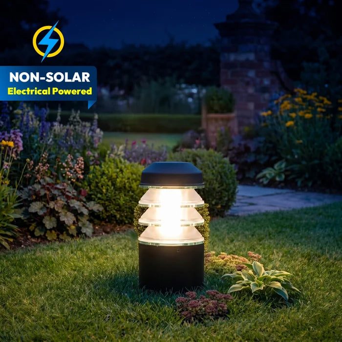 Inventaa Estela 12W LED Gate Light — Ice Cube Post Top, Square & Round, Outdoor Pillar Light with 1-Year Warranty
