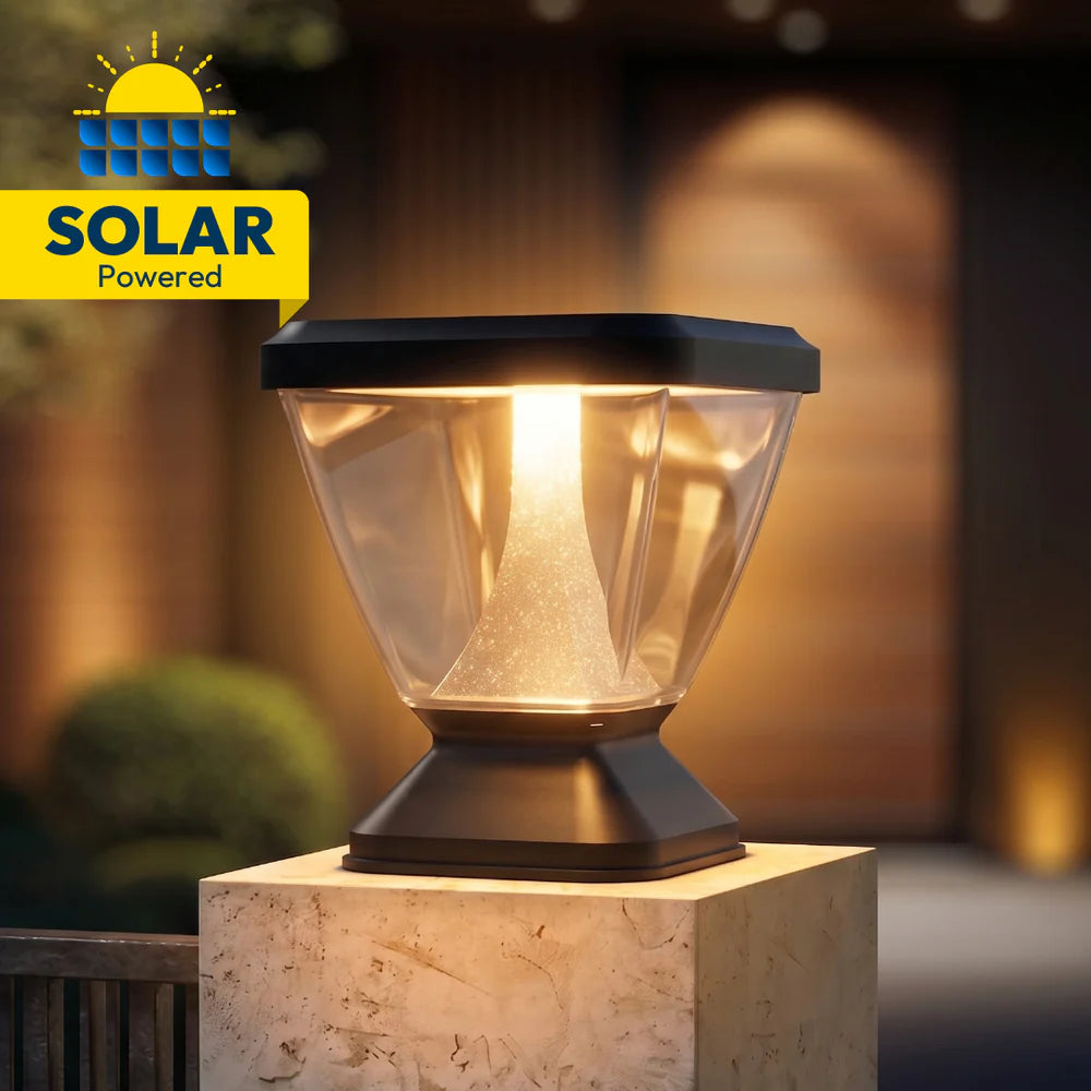 Inventaa Zenia 12W Outdoor Gate Pillar Light — 3-in-1 LED (Cool, Warm & Neutral White)-Outdoor Lighting-dealsplant