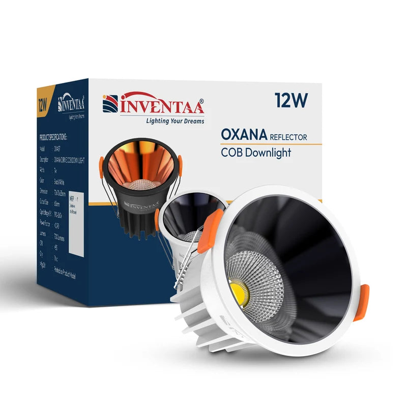 INVENTAA Oxana Reflector COB Downlight – 7W 12W 18W | Cool Warm Neutral