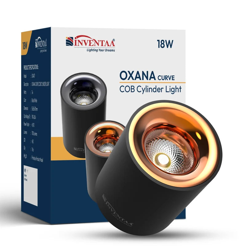 INVENTAA Curve COB Surface Light – 7W 12W 18W | Cool Warm