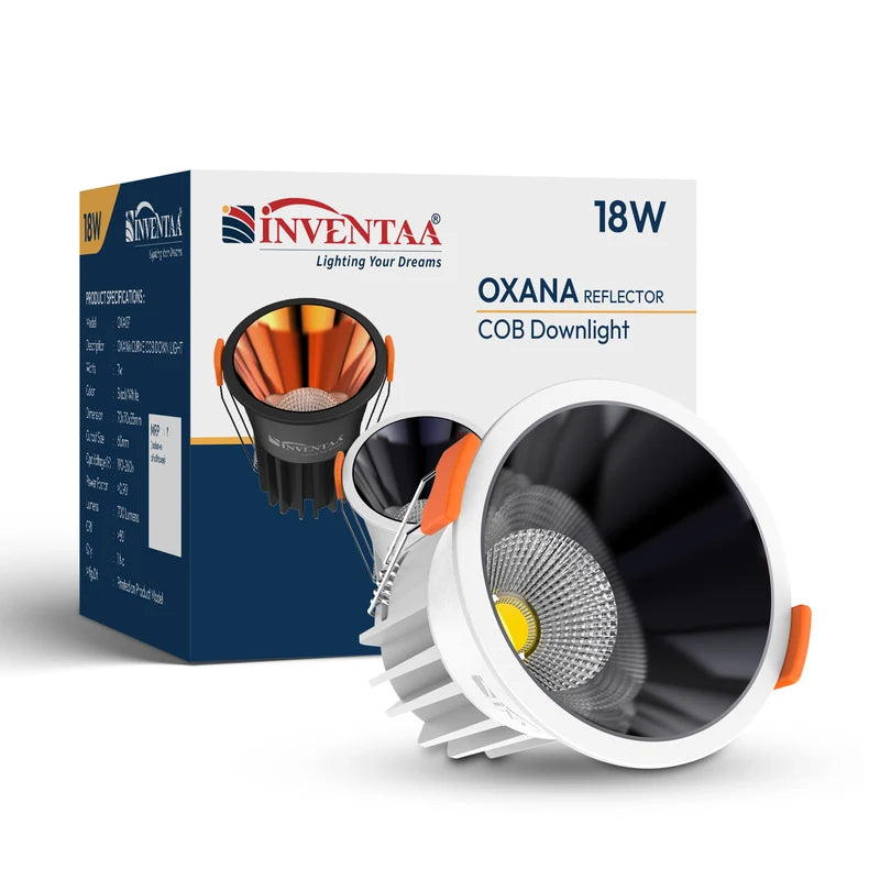 INVENTAA Oxana Reflector COB Downlight – 7W 12W 18W | Cool Warm Neutral