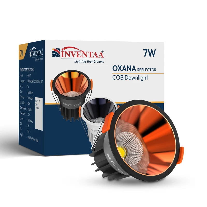 INVENTAA Oxana Reflector COB Downlight – 7W 12W 18W | Cool Warm Neutral
