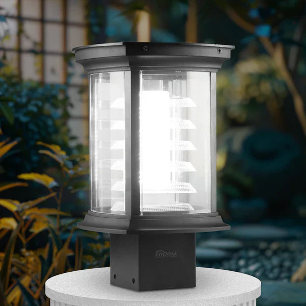 Inventaa Athena 18W Outdoor Gate Post Light — 3-in-1 LED (Cool, Warm & Neutral White)-Outdoor Lighting-dealsplant