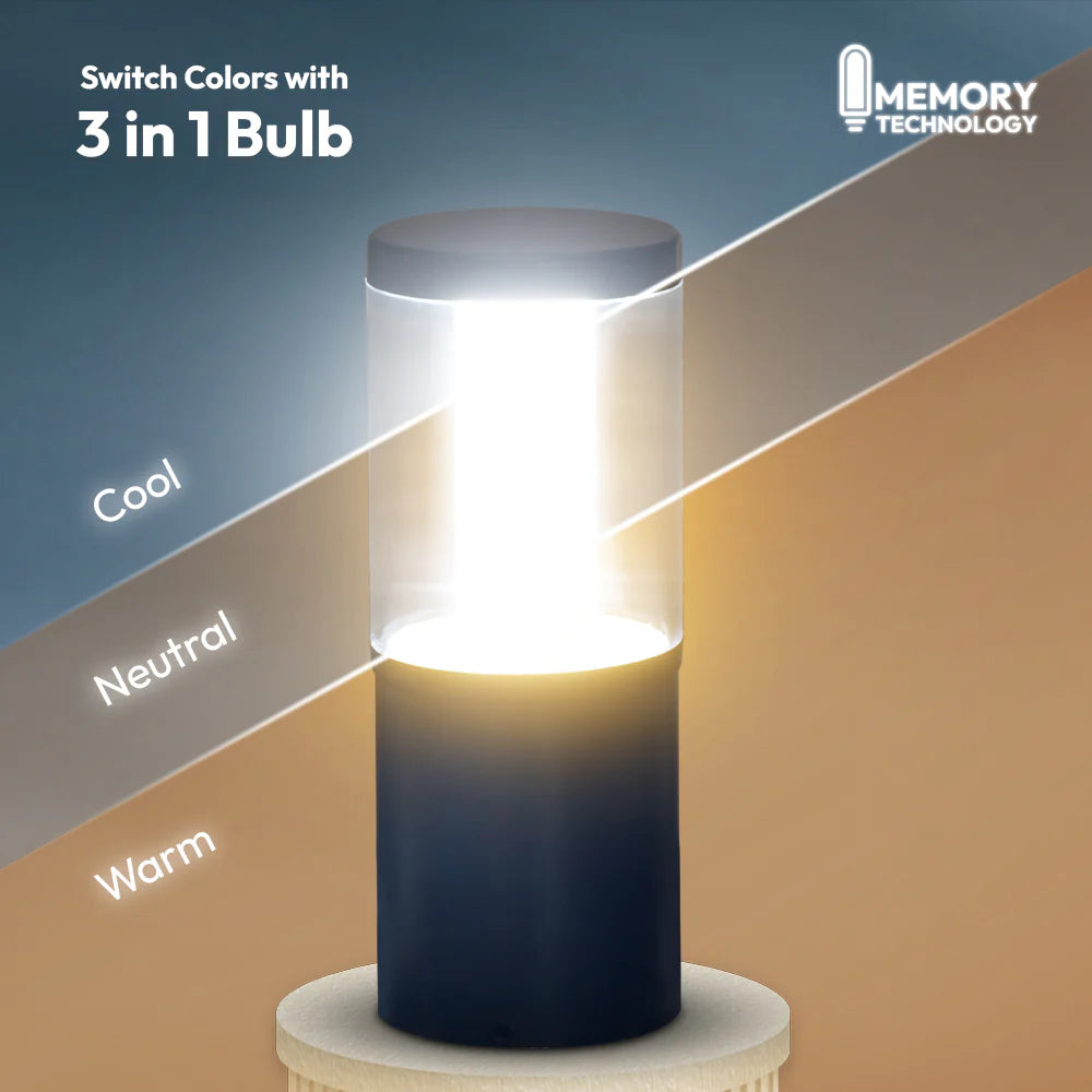 Inventaa Electra 18W Outdoor Gate Light — 3-in-1 LED (Cool, Warm & Neutral White)-Outdoor Lighting-dealsplant