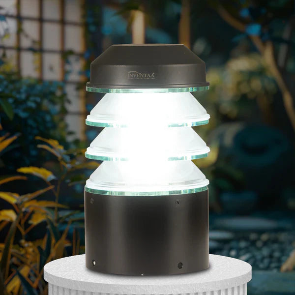 Inventaa Estela - Modern Gate Post Lights | LED Front Gate Lamps for Outdoor