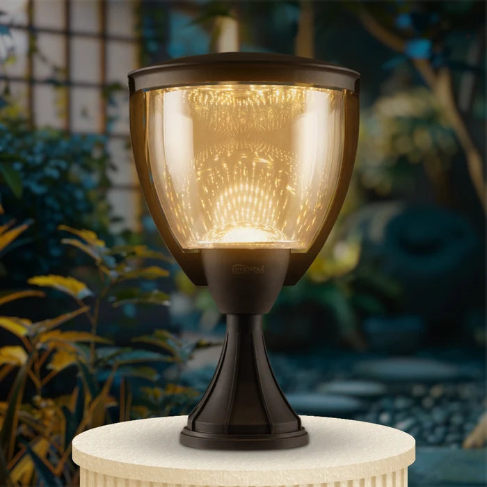 Inventaa Glenda Glitter 20W LED Gate Light — Modern Exterior Pillar Light with 1-Year Warranty