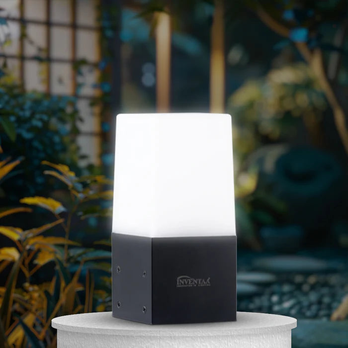 Inventaa Mini Elena 10W LED Gate Pillar Light — Modern Outdoor Design with 1-Year Warranty