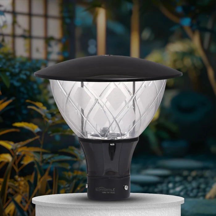 Inventaa Emiko LED Gate Pillar Light — IP65 Weatherproof, Outdoor Boundary Wall Light (Without Bulb)