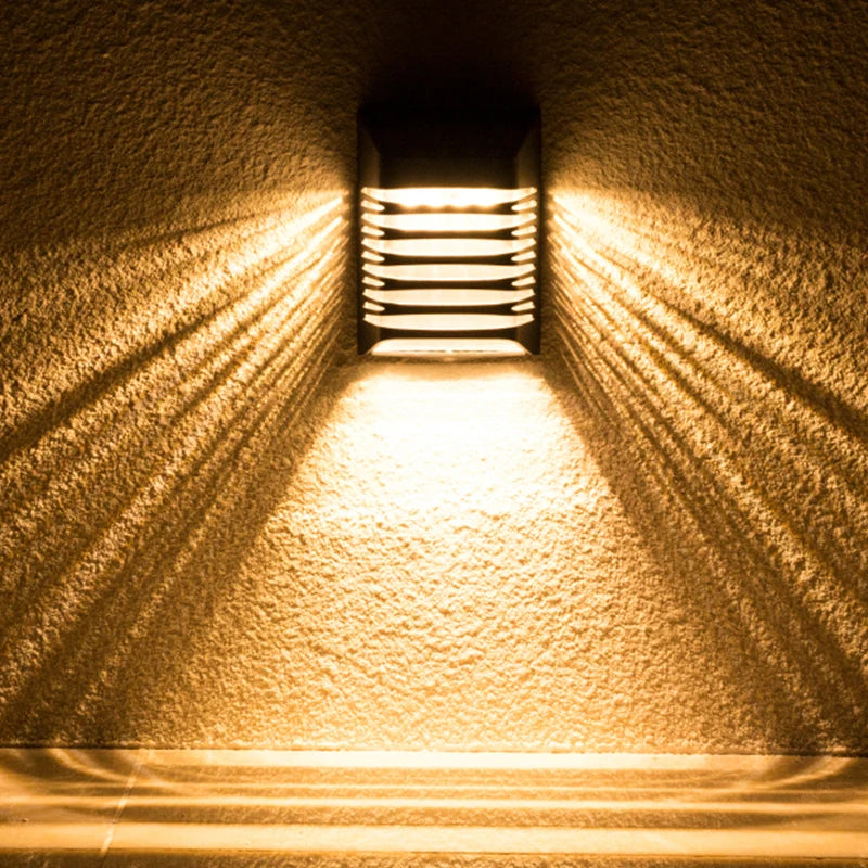 INVENTAA Hana Solar Wall Lamp – Bright LED Solar Wall Lantern for Outdoor Lighting