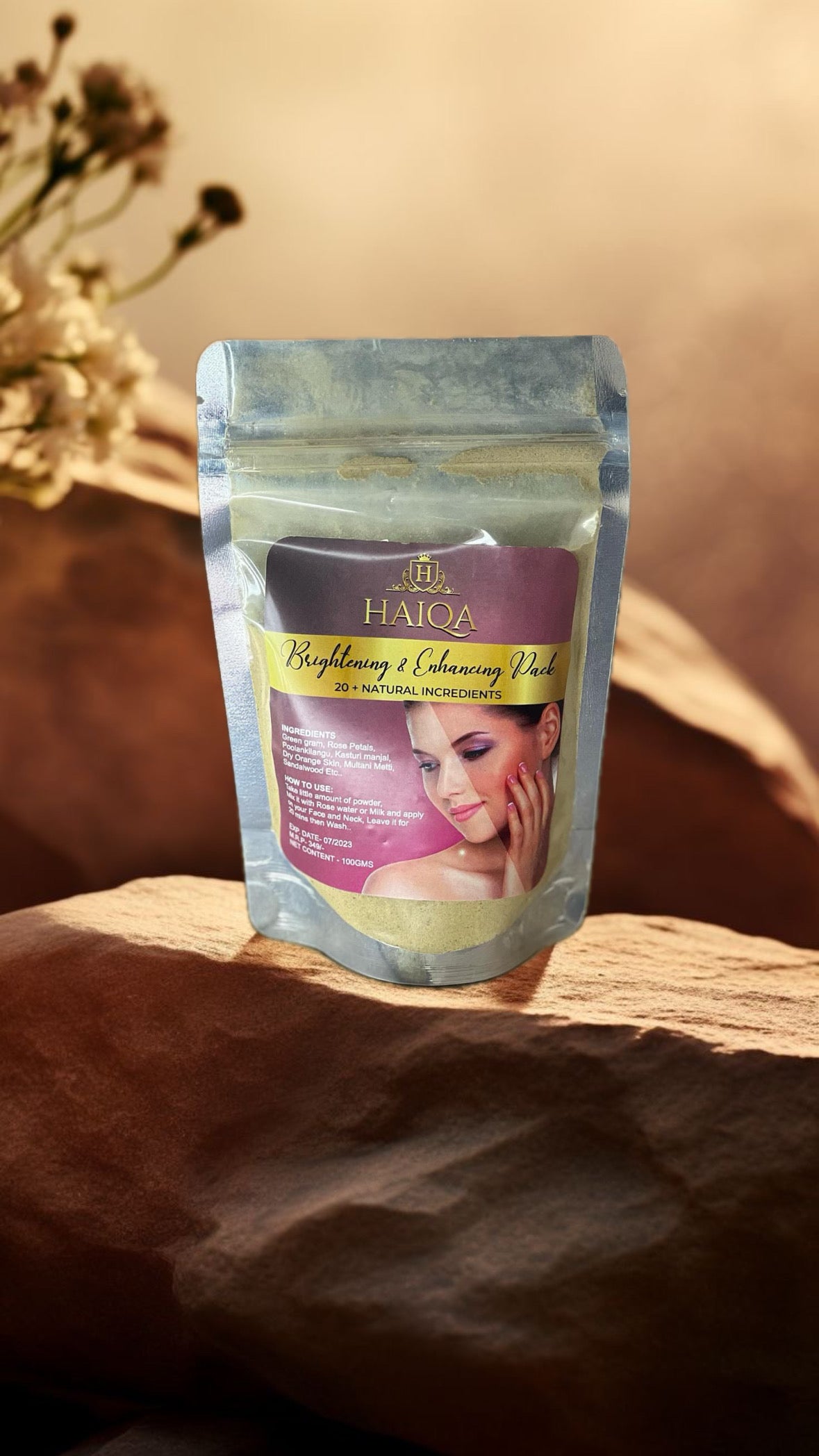 HAIQA Face Pack-Brightening & Enhancing Pack-100gram