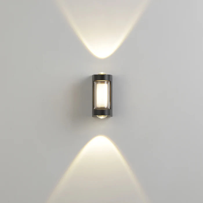 INVENTAA Juno 4W LED Outdoor Stairway Wall Light – IP65 Matte Black-Outdoor Lighting-dealsplant