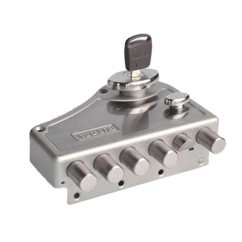 Europa 14 Pin Stainless Steel Main Door Lock with 4 Keys, H340 SN-Door lock-dealsplant