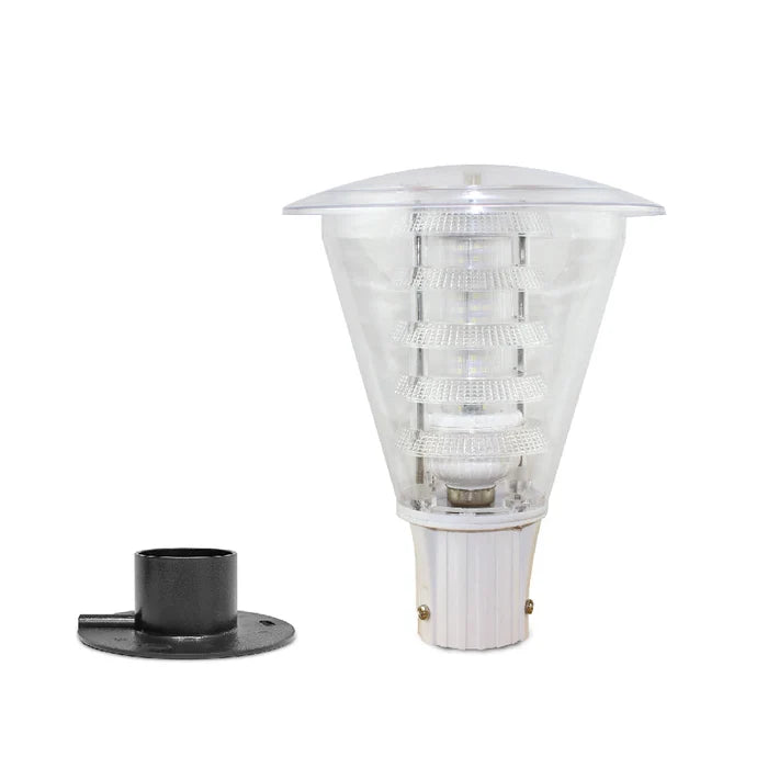 Inventaa Mini Olivia 12W LED Post Top Gate Light — Modern Outside Gate Light with 1-Year Warranty