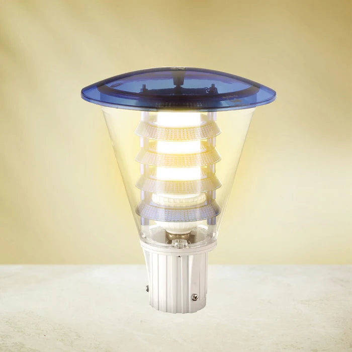 Inventaa Mini Olivia 12W LED Post Top Gate Light — Modern Outside Gate Light with 1-Year Warranty