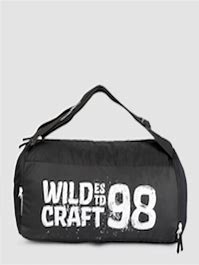 Wildcraft Unisex Black Printed Gym 3 Duffel Bag-dealsplant