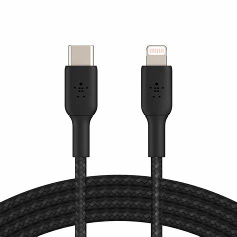Transton Braided USB-C to Lightning Cable (1m / 3.3ft, Black)-adapter-dealsplant