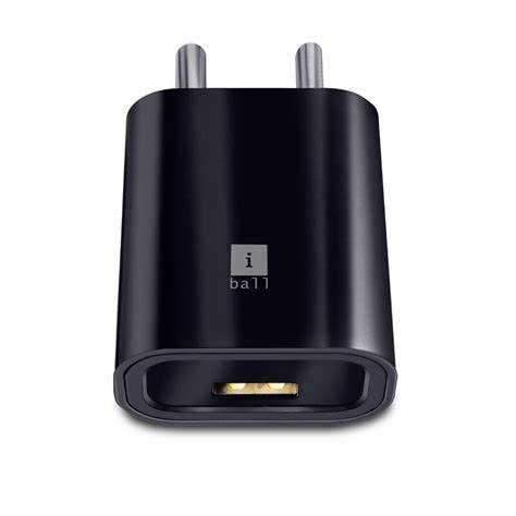 [Un believable ] iBall 2.4A Single Port USB Charger (Black)-CHARGER ADAPTER-dealsplant