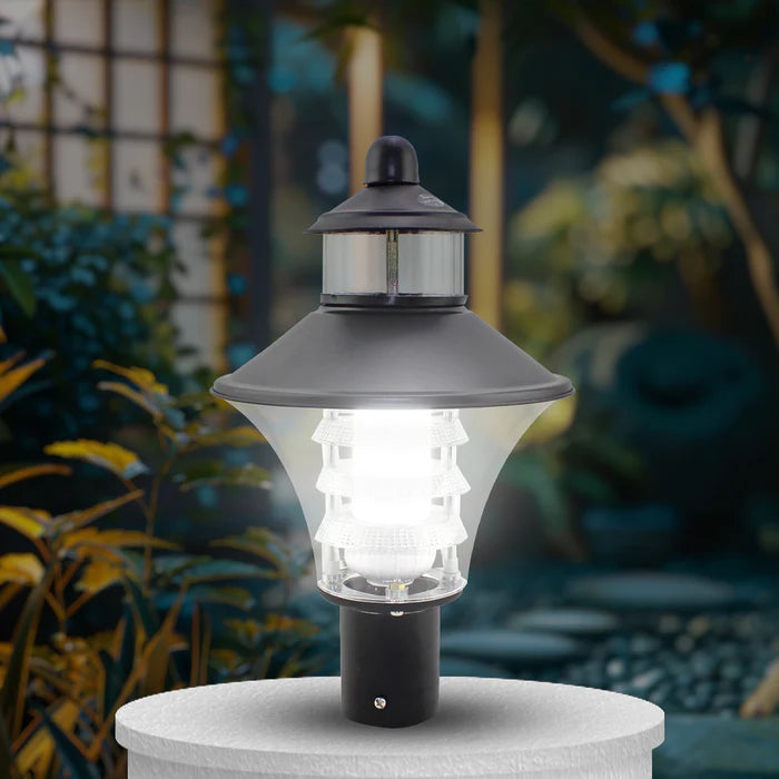 Inventaa Optic Fabula 10W LED Gate Post Light — Modern Outdoor Entrance & Pillar Light with 1-Year Warranty