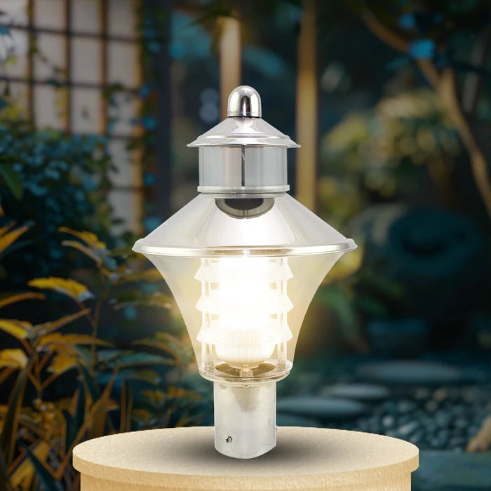Inventaa Optic Fabula 10W LED Gate Post Light — Modern Outdoor Entrance & Pillar Light with 1-Year Warranty