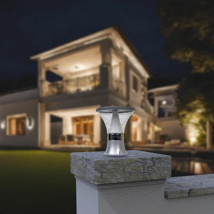 INVENTAA Pluto Solar Gate Light - Premium LED Solar Gate Lamps for Outdoor Pillars