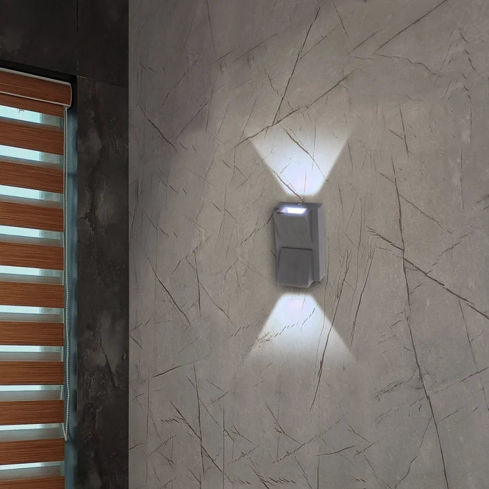INVENTAA Reina LED Up Down Outdoor Wall Light – 1-Way & 2-Way, Cool & Warm White-Outdoor Lighting-dealsplant