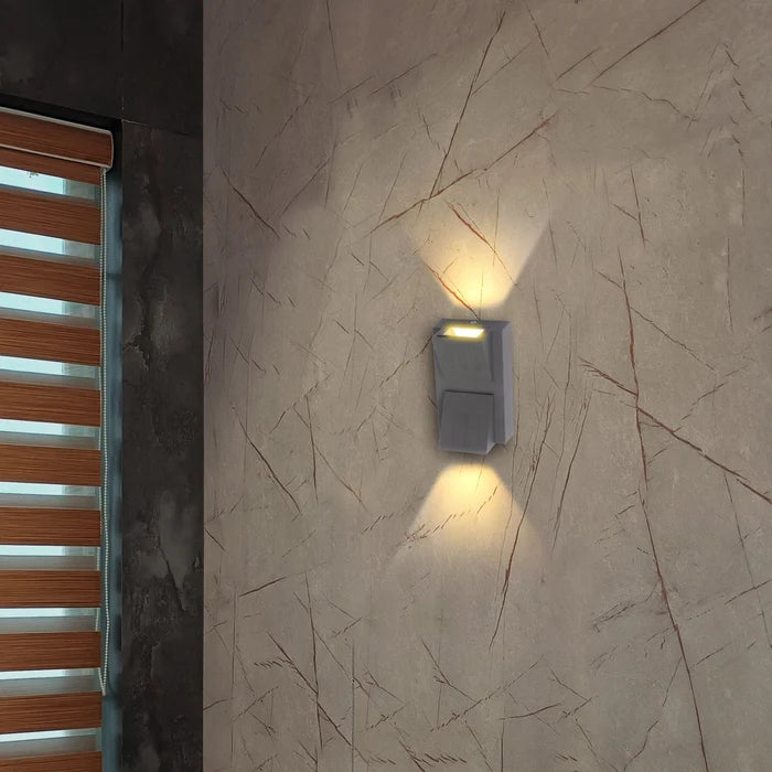 INVENTAA Reina LED Up Down Outdoor Wall Light – 1-Way & 2-Way, Cool & Warm White-Outdoor Lighting-dealsplant