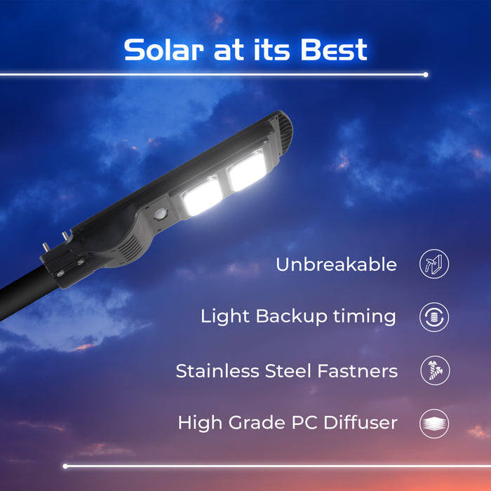INVENTAA Erato Solar Street Light – LED Solar Outdoor Street Lamp | 40W 60W 200W