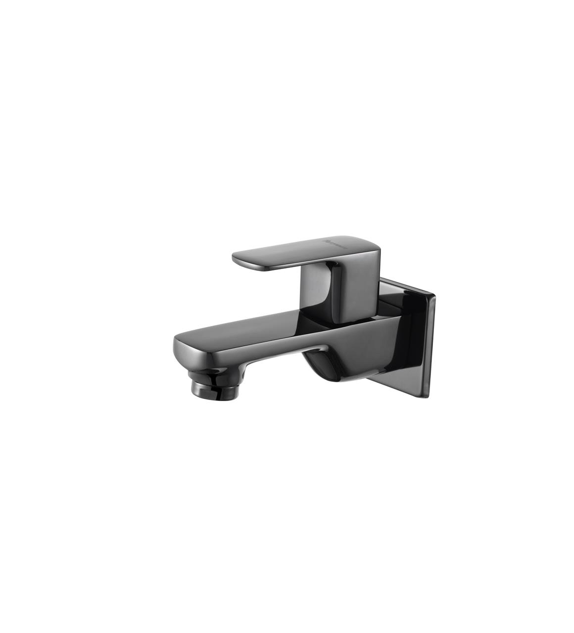 Parryware QUATTRO Long Body Bib Cock Half Turn T2306A5 shiny Balck-Taps & Dies-dealsplant