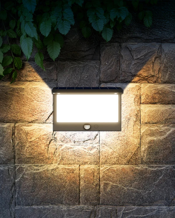 INVENTAA Vita Solar Outdoor Wall Light – Modern LED Solar Lamp for Walls & Exteriors