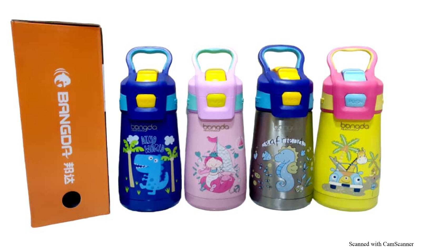 TAG Hills kids Water Bottle with Hot & Cold Set of 3, Multicolour Unique Design Each 350 ml-Home & Kitchen Appliances-dealsplant